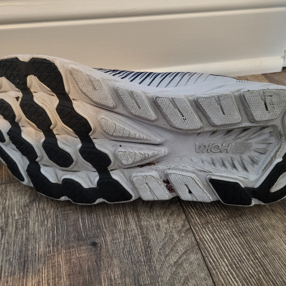 Hoka Rincon 3 Shoes Womens Size 10 Black White Road Running Cushioned Sneaker - Picture 7 of 8